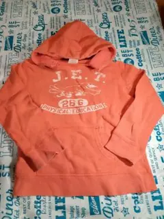 【売り】DENIM DUNGAREE フード付きパーカー 120-125cm