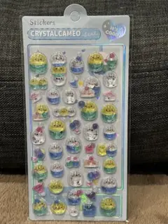 鳥シール　シマエナガ　ボンボンドロップシール　硬いシール