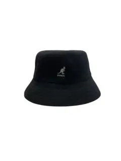 KANGOL ブラック バケットハット ウール