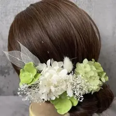 プチSETドライフラワー髪飾り♡成人式　結婚式　卒業式　振袖　袴　七五三　前撮り