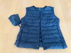 UNIQLO ULTRA LIGHT DOWN ベスト ネイビー 収納袋付き