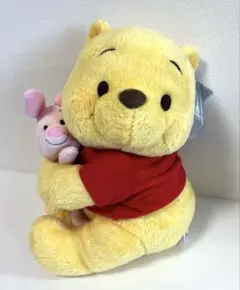 ディズニー くまのプーさん ピグレット ぬいぐるみ ハグ 仲良し　匿名配送料込