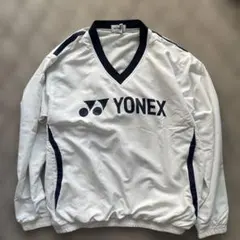 ヨネックス テニスウェア 長袖 ピステ 白 YONEXロゴ スポーツ M