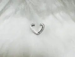 ジルコニア☆ハート型イヤーカフ