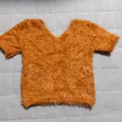 新品同様 EGOIST エゴイスト ボア ニット M オレンジ