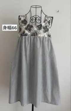 新作生地　セミロング丈身幅６６　保育士エプロン　エプロン