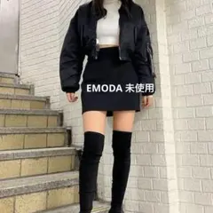 EMODA （未使用）ハイウエスト ミニスカート（ブラック）のサムネイル
