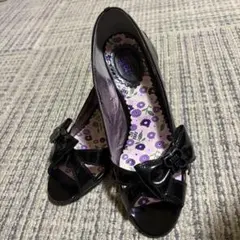 ANNA SUI パンプス ブラック リボン 24cmのサムネイル