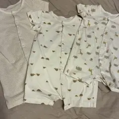 h&m ロンパース 半袖パジャマ 95㎝ 3枚セットのサムネイル