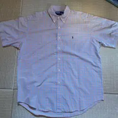 Polo Ralph Lauren 半袖シャツ オレンジチェック