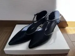 ブラックポインテッドトゥパンプス