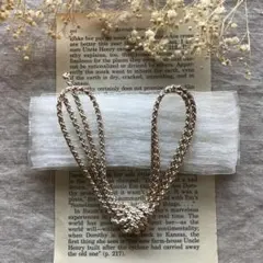 成人式　髪飾り　　リボン ＆ 組紐セット 　ホワイト×ゴールド　　パーティー　袴