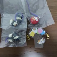 夏目友人帳　ニャンコ先生　ストラップ　（ガチャガチャ、一番くじ）