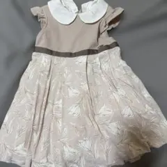 petit main フラワープリント ワンピース 90cm