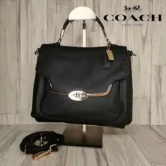 45 COACH コーチ　レザー　2WAY ハンドバッグ　ショルダーバッグ