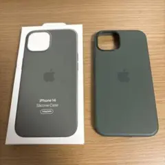 iPhone 14 シリコンケース オリーブ MagSafe対応