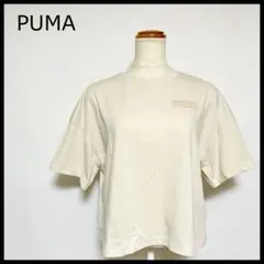 プーマ ESS ロゴラブ MX グラフィックTシャツ M ベージュ