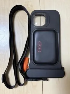 IPX8 防水ケース ブラック ストラップ付き