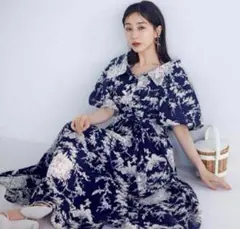 新品✨SNIDEL ×Sweet 田中みな実 ボリュームスリーブシャツワンピース