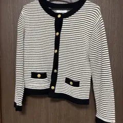 SLOBE iENA ストライプカーディガン