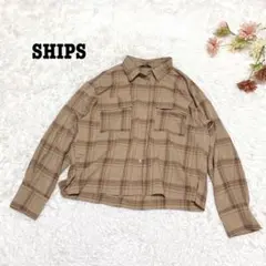 s.2301【シップス】レディース 長袖 シャツ チェック柄 カジュアル F