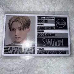 ALPHADRIVEONE ALD1 サンウォン トレカ idカード