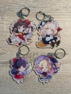【バラ売り可】東方Project アクリルキーホルダー セット 霊夢 魔理沙