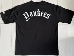 新品　 Lサイズ　MLB ヤンキース　半袖Tシャツ ジェルロゴ　黒