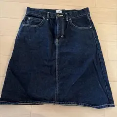 Lee ダークブルー デニムスカート Aラインのサムネイル