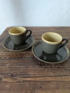 ノリタケ Folkstone カップ 2個セット 美品 高さ7cm、幅7cm