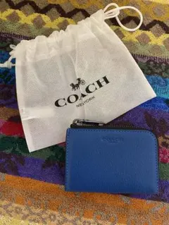 【新品未使用】COACH レザーキーホルダー付小銭入れ