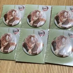 不死川実弥 描き下ろしイラスト75mm飾れる缶バッジ 6点