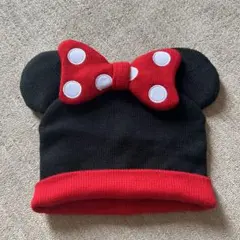 ディズニー　ミニーマウス 耳付きニット帽