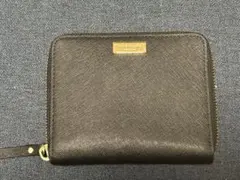 kate spade 黒 二つ折り財布