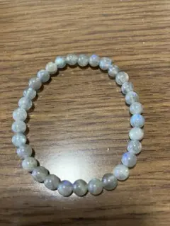 ミ*ー様 高級天然石ラブラドライト ブレスレット　6ミリ玉 完全未使用品