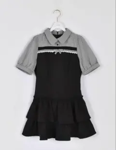 evelyn ドッキングティアードOP ワンピース　ブラック