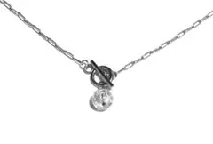 ステンレス マンテル チョーカー ネックレス ヒマラヤ水晶