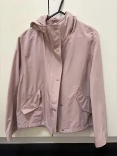 XS ピンク フード付きマウンテンパーカー