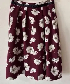 Feroux フラワープリント フレアスカート　花柄　フェルゥ オンワード