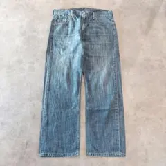 リーバイス569 Levis W34 ブルーデニム 青 ヒゲ 古着 15585