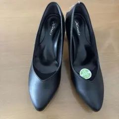 【新品未使用】KIREI ブラック ポインテッドトゥパンプス 2E