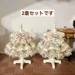 再販【ハンドメイド】ローズ刺繍アンティークドレスセット＊女の子サイズ