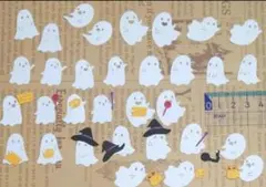 ハロウィン　おばけ　ダイカット　　　　　アルバム等に