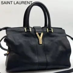 イヴ サンローラン カバスシック 2way ハンドバッグ レザー ショルダー