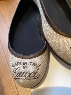 グッチ　GUCCI パンプス　麻素材　リネンのサムネイル
