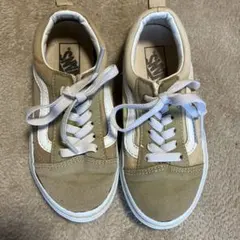 VANS OFF THE WALL ベージュ スニーカー　19センチ