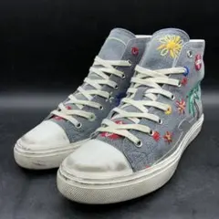M3928 SAINT LAURENT スニーカー デニム 刺繍 38.5のサムネイル