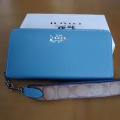 新品未使用/コーチ/COACH長財布シグネチャーロングジップウォレット