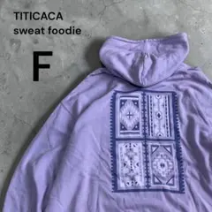 【A62】TITICACA ユニセックス パーカー F 紫 カジュアル 古着