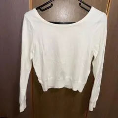 【L’EST ROSE】レストローズ リボン付き ニット 長袖 定価19000